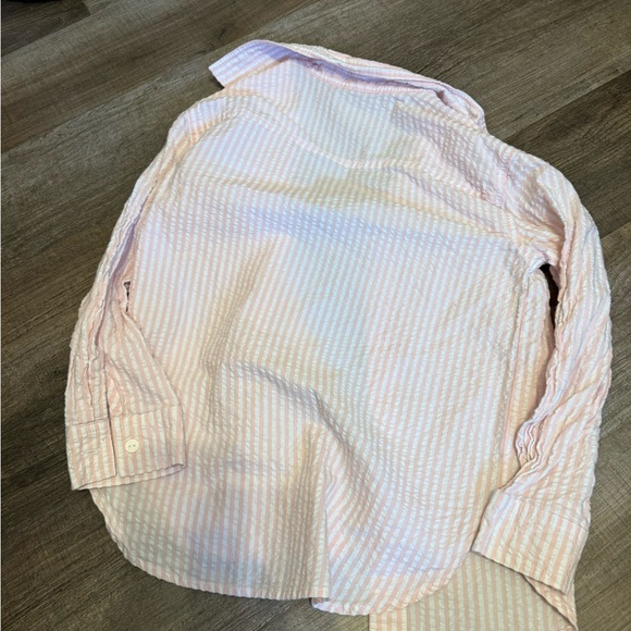 Art Class Pink and White Bodysuit with Ribbed Texture - Picture 5 of 5